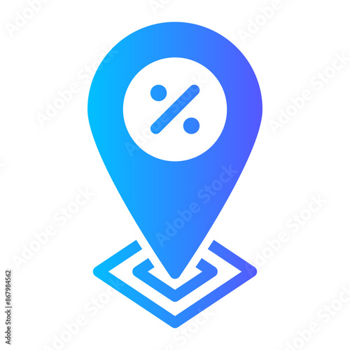 tax gradient icon