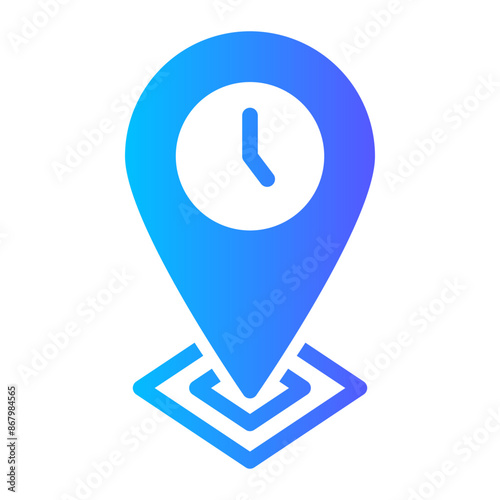 time gradient icon