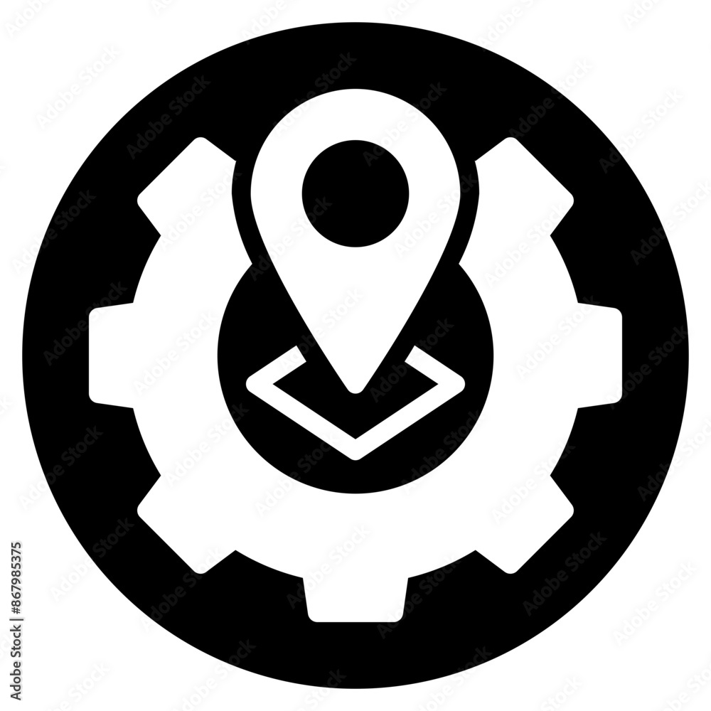 gear glyph icon gear glyph icon