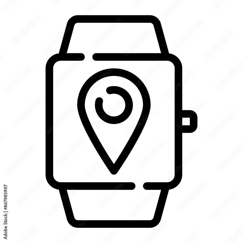 smartwatch line icon smartwatch line icon