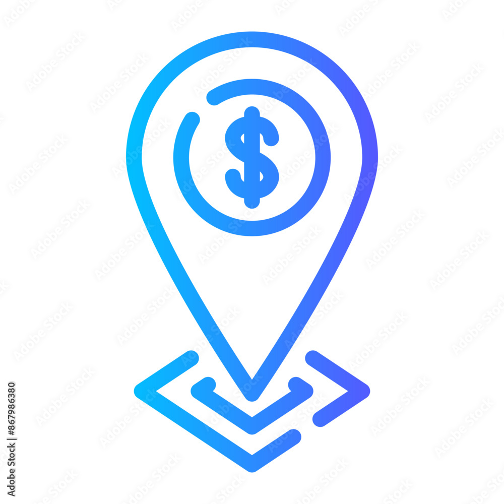 money gradient icon money gradient icon