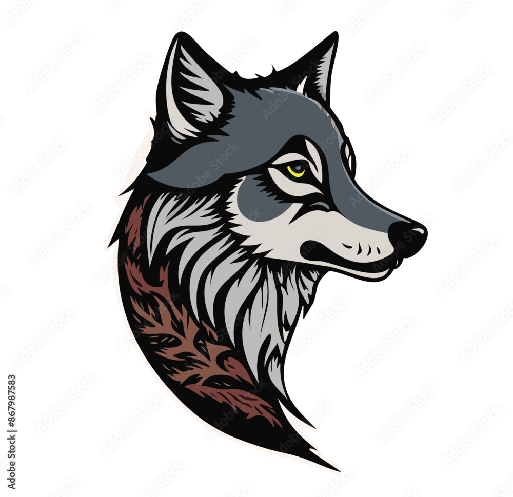 wolf head vector wolf head vector