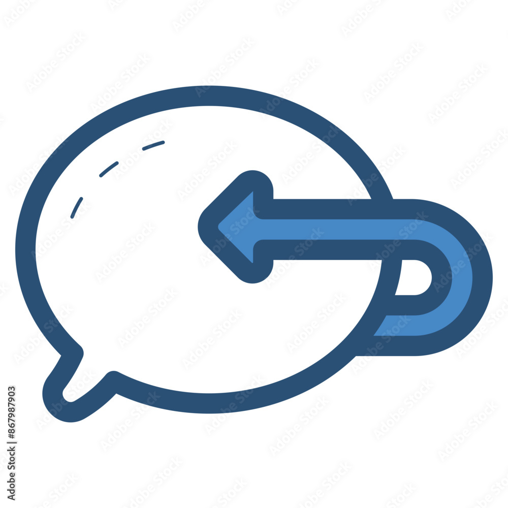chat response flat icon chat response flat icon