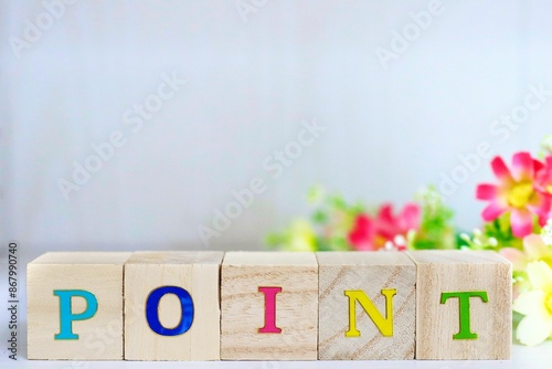 木のキューブ　～POINT～
