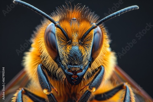 Close-Up Portrait of a Bee © racesy