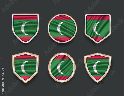set of flags in frames with various frame shapes Free Download set of flags in frames with various frame shapes - GFXLoad