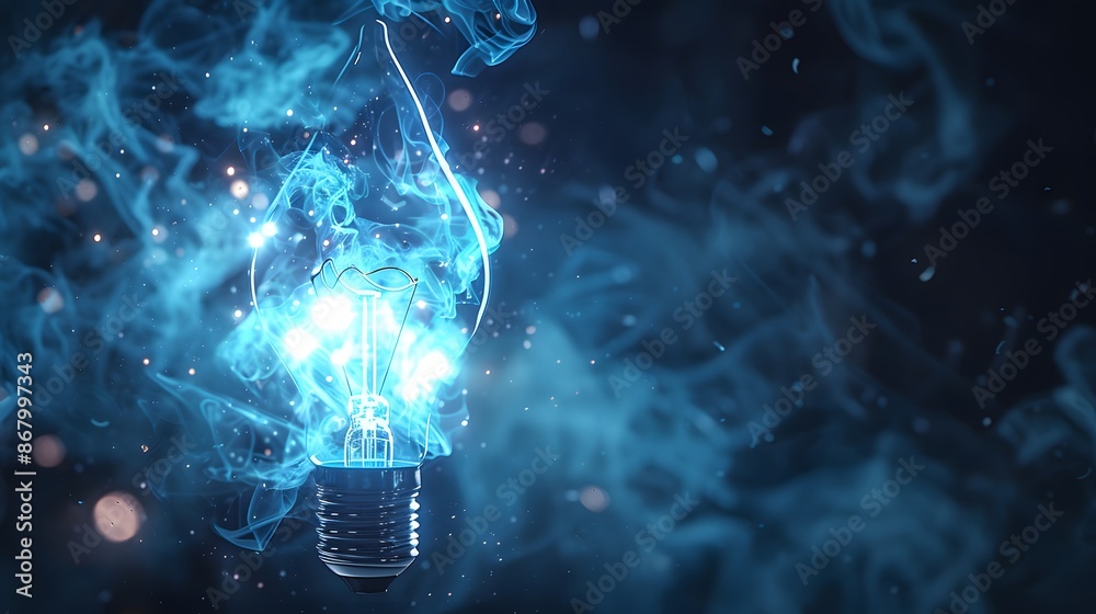 Fototapeta premium rocket lamp launch background