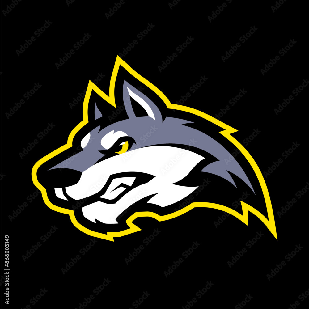 WOLVES SPORTS LOGO DESIGN TEMPLATE WOLVES SPORTS LOGO DESIGN TEMPLATE
