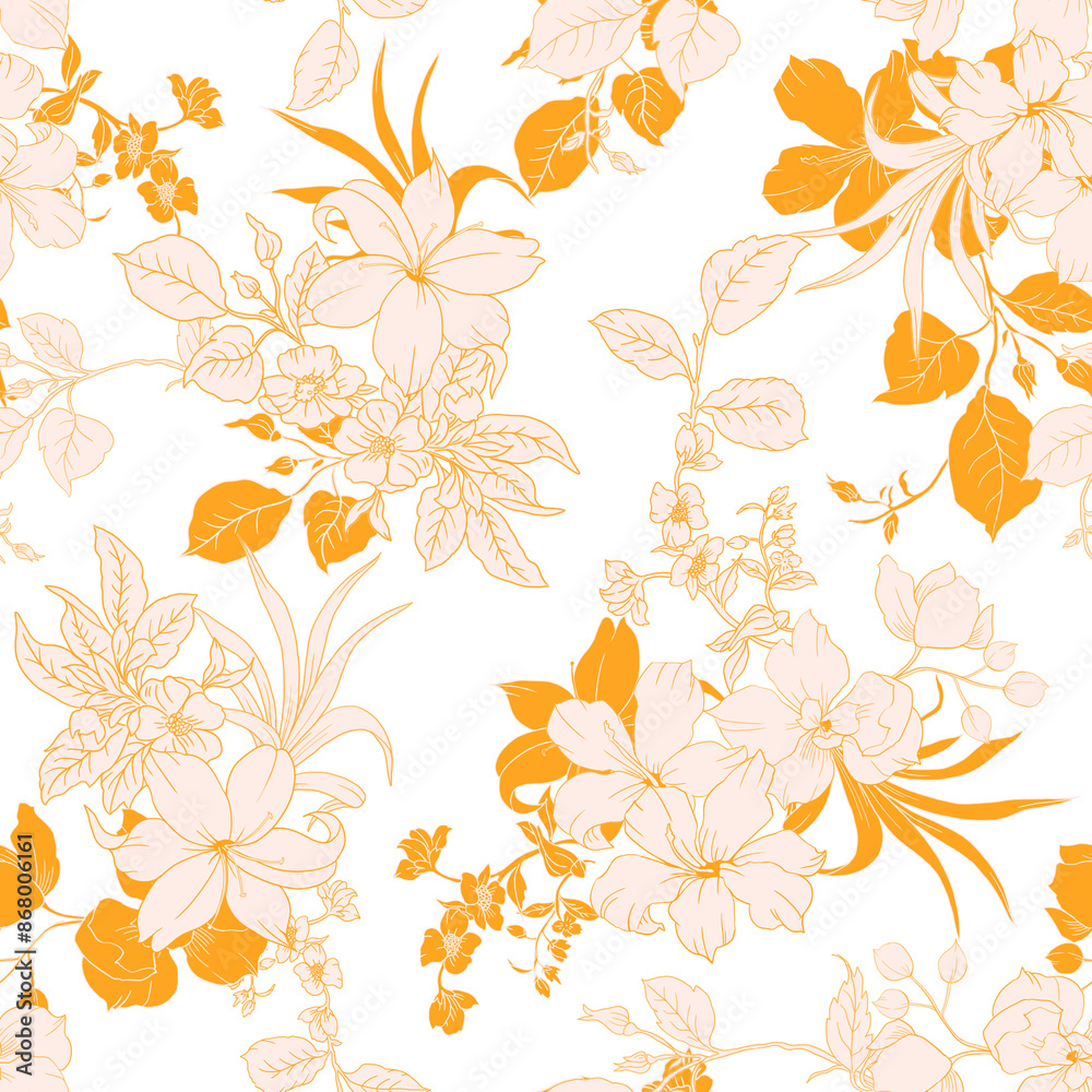 seamless floral pattern seamless floral pattern