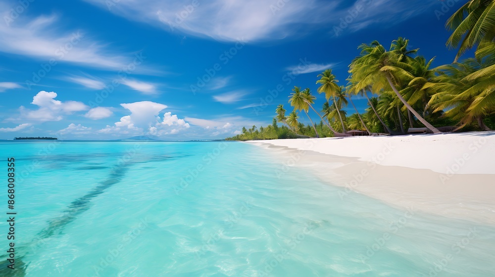beach with palm trees beach with palm trees