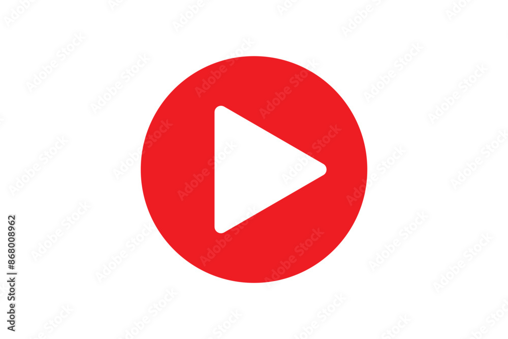 video play button icon black line vector illustration video play button icon black line vector illustration