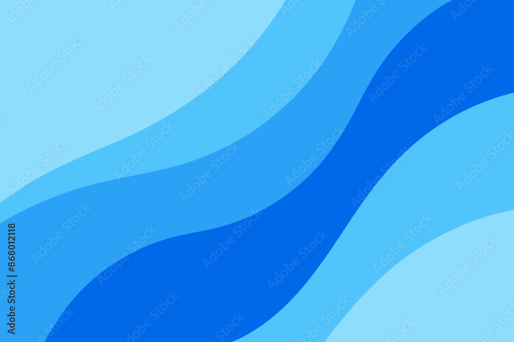 Fototapeta premium Light blue abstract wave background