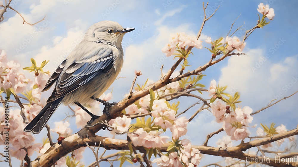 Obraz premium bird on a branch