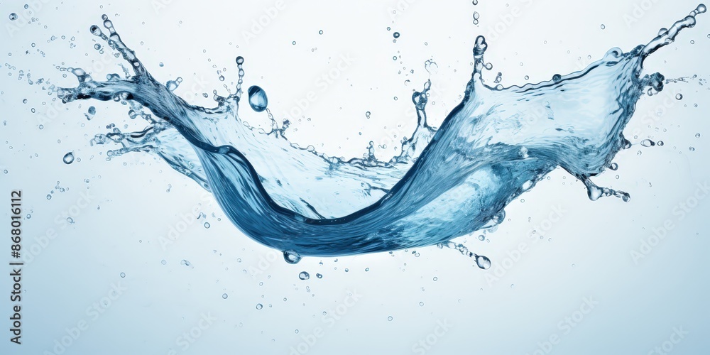 Obraz premium Water Splash with Air Bubbles