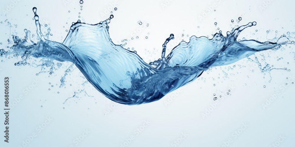 Water Splashing and Creating Bubbles Water Splashing and Creating Bubbles