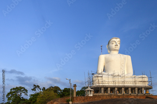 Samadhi Buddha Statue on the Elephant Rock, Kurunegala, Sri Lanka photo