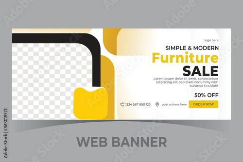  furniture Facebook cover page template