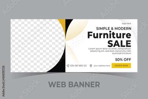  furniture Facebook cover page template