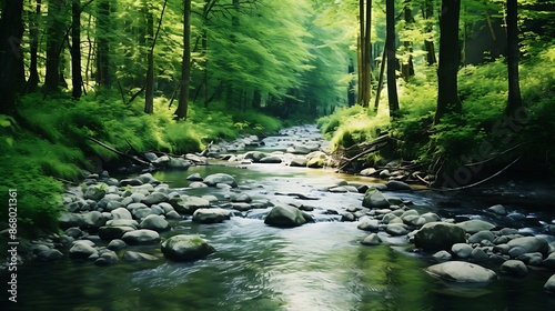 stream in the forest