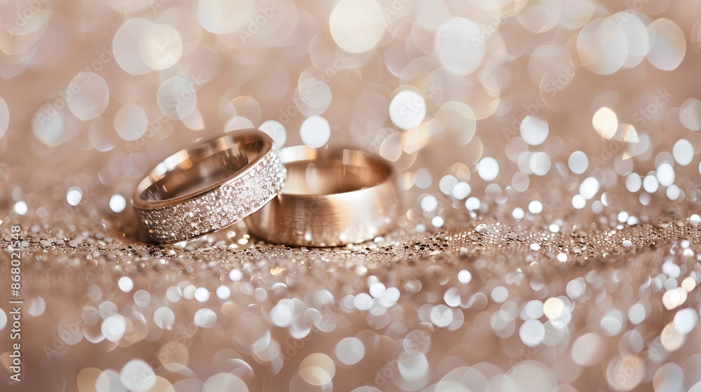 Jewelry diamond ring on a bokeh background Jewelry diamond ring on a bokeh background