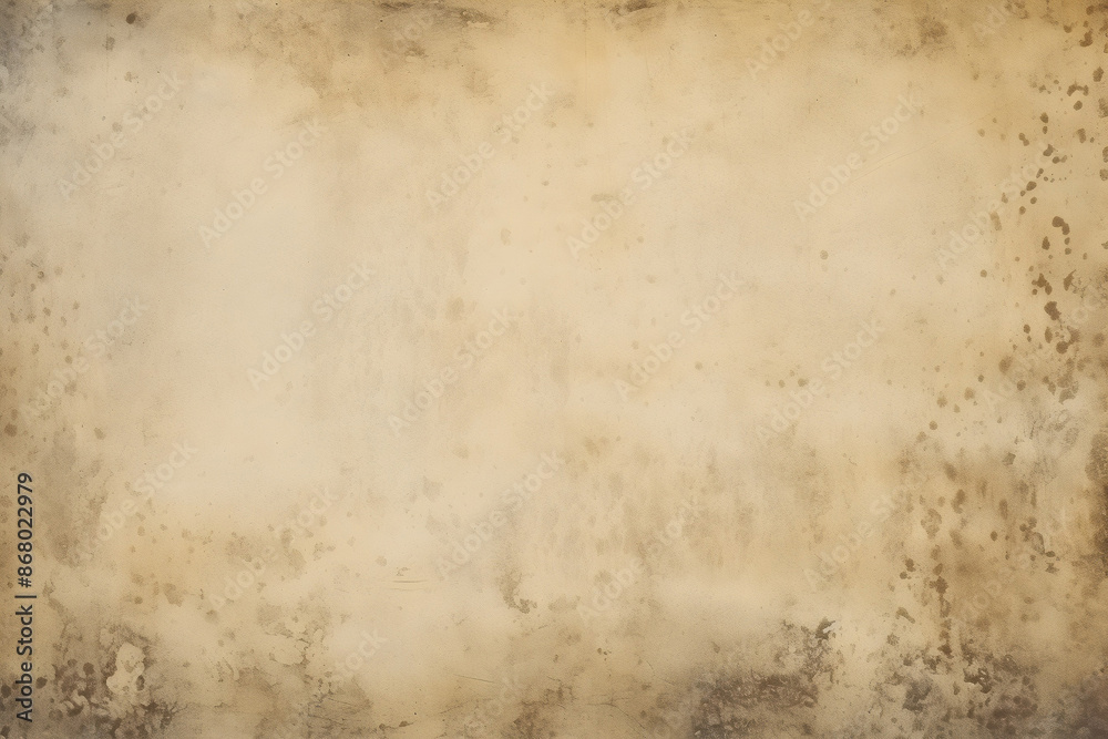 Background of old parchment paper textured with stains and spots for a vintage aged antique look Background of old parchment paper textured with stains and spots for a vintage aged antique look
