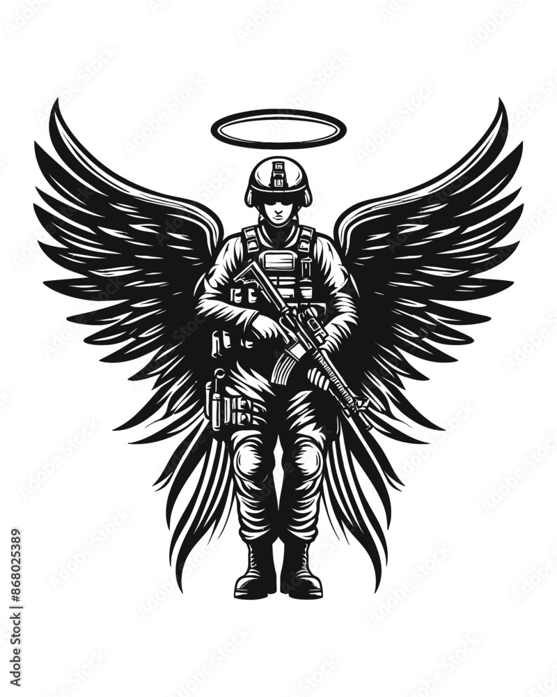 Obraz premium Soldier Angel