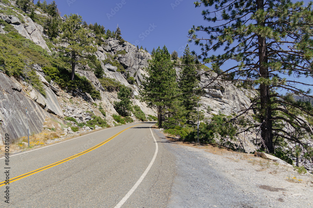 Country road in sierra nevada mountains Country road in sierra nevada mountains