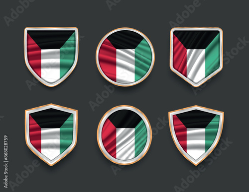 Free Download set of flags in frames with various frame shapes - GFXLoad