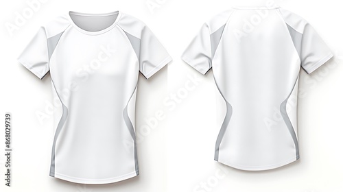 white t shirt isolated