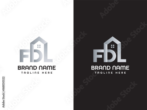 FD Letter Logo Design Template