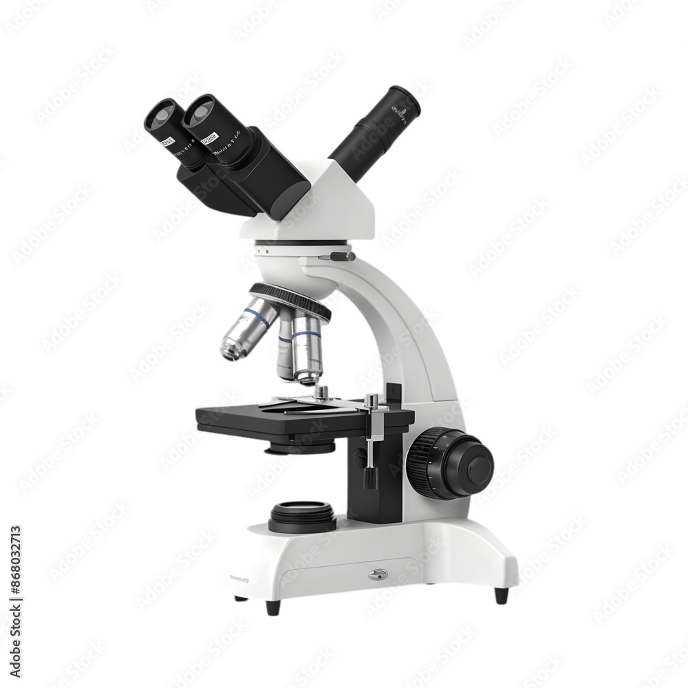 High-quality laboratory microscope, essential for scientific research, biology, and medical studies. Precision instrument for magnifying small objects. High-quality laboratory microscope, essential for scientific research, biology, and medical studies. Precision instrument for magnifying small objects.