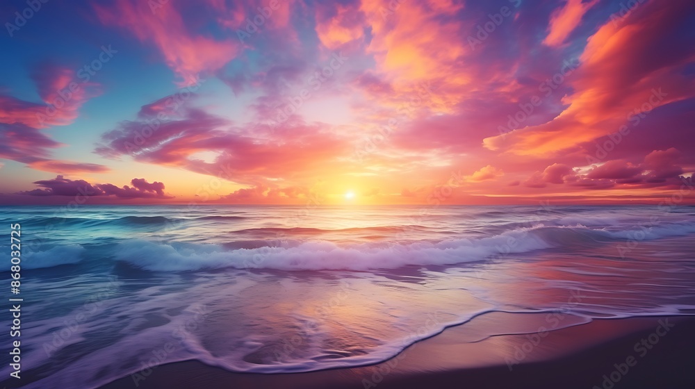 Obraz premium sunset on the beach