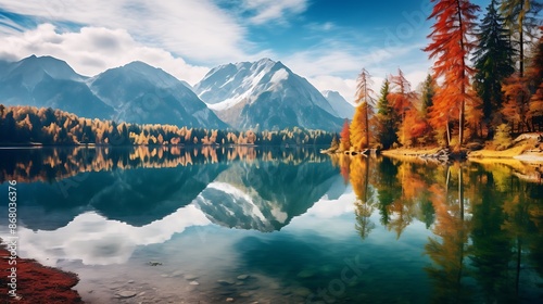 lake in the mountains