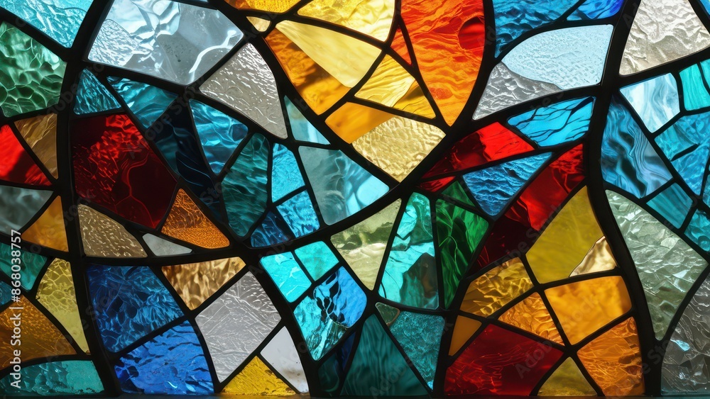 Abstract Stained Glass Window. Abstract Stained Glass Window.