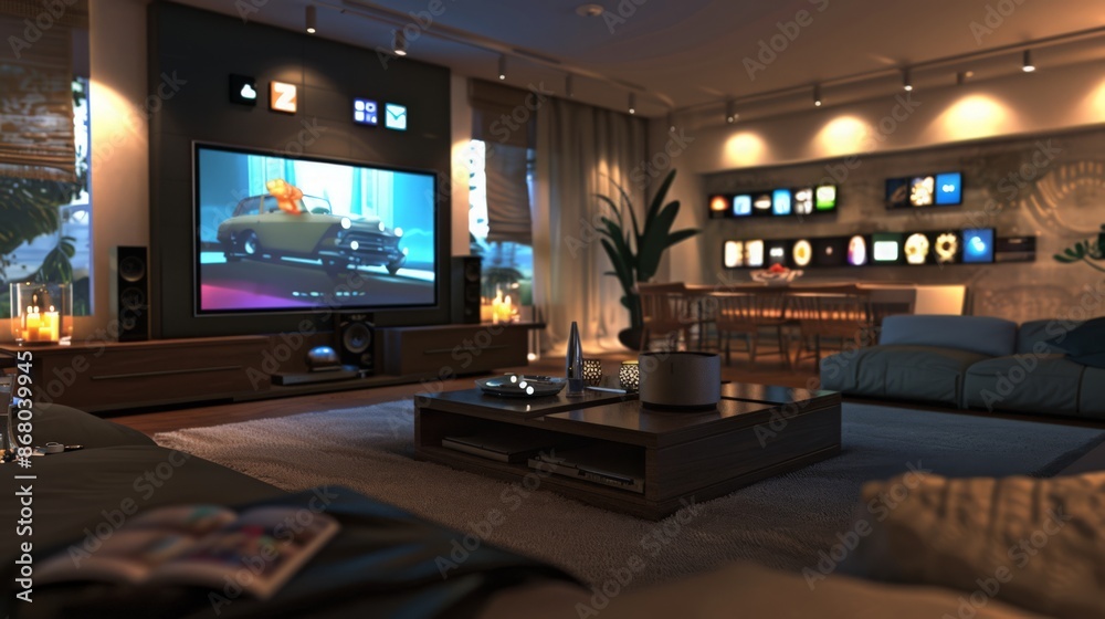 technology in modern living rooms. How do smart TVs,