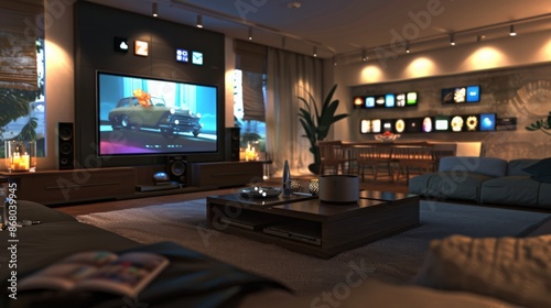 technology in modern living rooms. How do smart TVs,