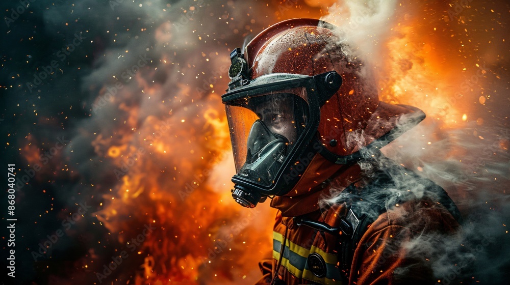 A firefighter battling a fierce blaze every move calculated and intense the heat and danger highlighting their bravery and unyielding effort A firefighter battling a fierce blaze every move calculated and intense the heat and danger highlighting their bravery and unyielding effort