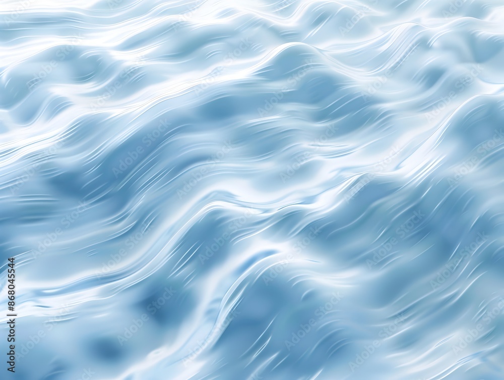 Serene Flowing Blue Wave Pattern with Undulating Rippling Textures and Calming Fluid Motion Serene Flowing Blue Wave Pattern with Undulating Rippling Textures and Calming Fluid Motion