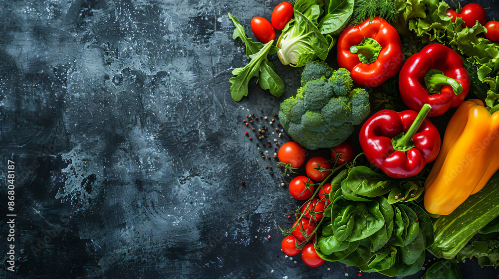 Food background with assortment of fresh organ Food background with assortment of fresh organ
