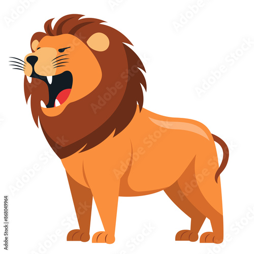 lion cartoon isolated photo