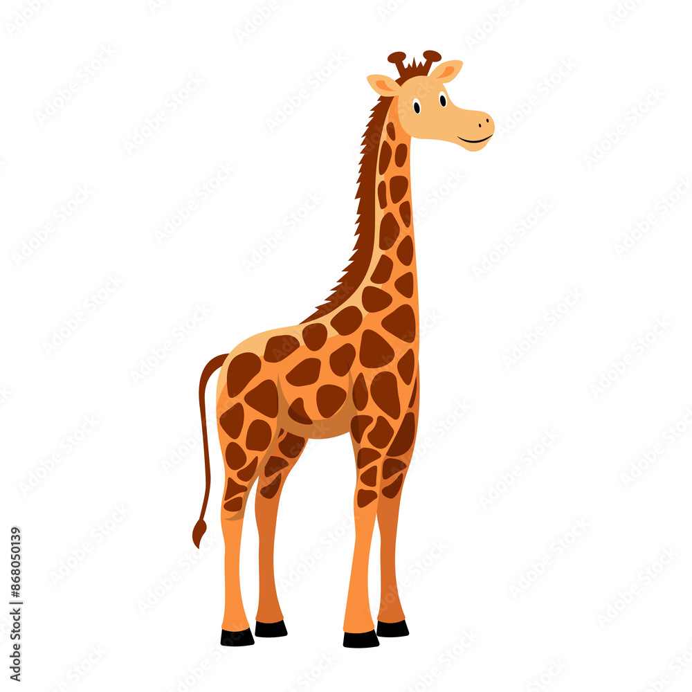 giraffe cartoon illustration giraffe cartoon illustration