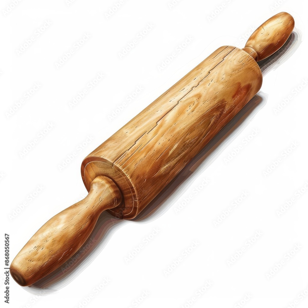 Rolling Pin clipart, Kitchen Tools and Equipment element, isolated on white background Rolling Pin clipart, Kitchen Tools and Equipment element, isolated on white background