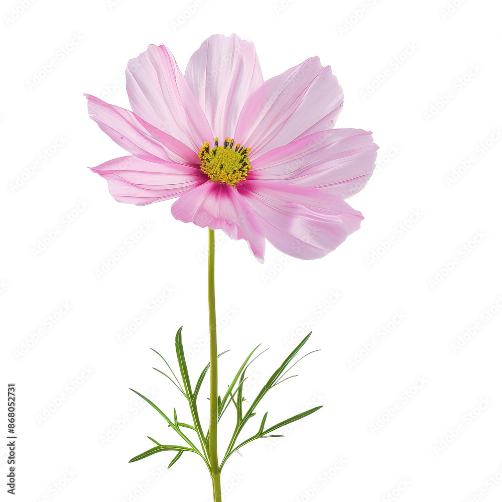 Pink Cosmos Flower isolated on white background Pink Cosmos Flower isolated on white background