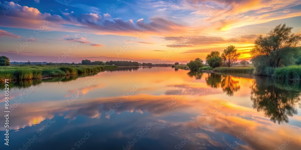 Serene sunset over calm river in soft liquid hues, sunset, serene, calm, river, water, reflections, peaceful, tranquil, nature, beauty Serene sunset over calm river in soft liquid hues, sunset, serene, calm, river, water, reflections, peaceful, tranquil, nature, beauty