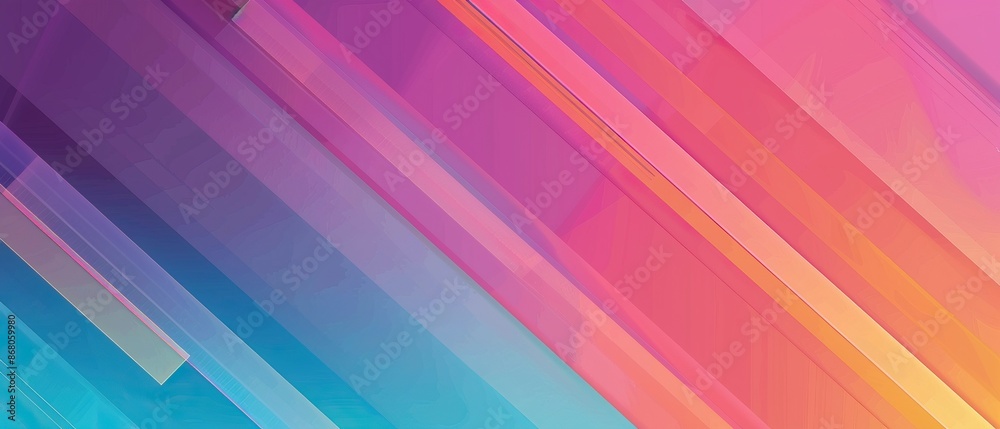 Abstract design with vibrant diagonal stripes in blue, pink, and orange shades Abstract design with vibrant diagonal stripes in blue, pink, and orange shades