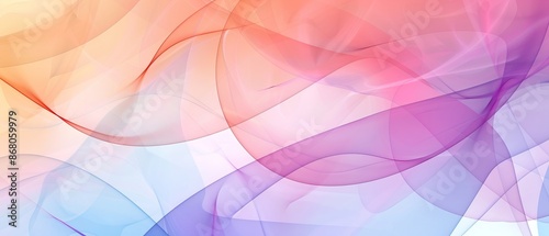 Abstract blend of colorful flowing shapes and waves, creating a dynamic visual