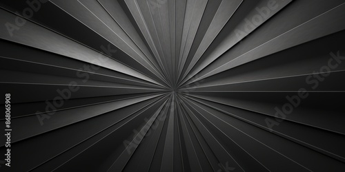 Wallpaper Mural Abstract Black and White Stripes Converging to a Point Torontodigital.ca
