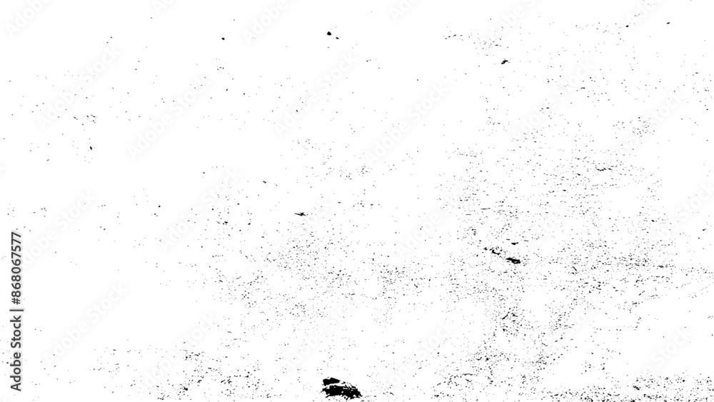 Fototapeta premium Distressed black texture. Dark grainy texture on white background. Grain noise particles. Dust overlay textured. Vector design elements. Illustration