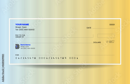 Gradient blank check template vector design