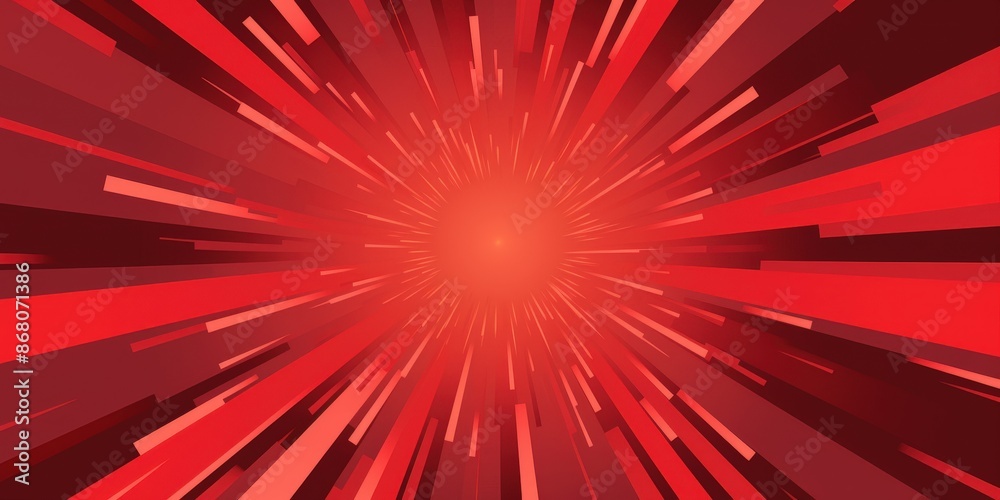 Fototapeta premium Abstract Red Light Burst